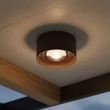 Lucide LENZ kültéri mennyezet lámpa fém, üveg, barna, áttetsző, LED, 8W, 450lm, 2700K, IP54 - 33805/08/97