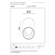 Lucide LENZ kültéri mennyezet lámpa fém, üveg, barna, áttetsző, LED, 8W, 450lm, 2700K, IP54 - 33805/08/97