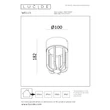 Lucide WELLS kültéri mennyezet lámpa fém, barna, LED, 8W, 540lm, 2700K, IP54 - 33807/08/97