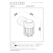 Lucide WELLS kültéri fali lámpa fém, barna, LED, 8W, 540lm, 2700K, IP54 - 33808/08/97