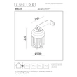 Lucide WELLS kültéri fali lámpa fém, barna, LED, 5W, 140lm, 2700K-4000K, IP54 - 33809/05/97