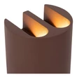 Lucide YORK kültéri fali lámpa fém, barna, LED, 1.2W, 48lm, 2700K, IP54 - 33811/04/97