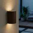 Lucide YORK kültéri fali lámpa fém, barna, LED, 1.2W, 48lm, 2700K, IP54 - 33811/04/97