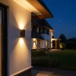 Lucide YORK kültéri fali lámpa fém, barna, LED, 1.2W, 48lm, 2700K, IP54 - 33811/04/97