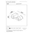 Lucide CAPRI kültéri fali lámpa fém, barna, LED, 8W, 280lm, 2700K, IP54 - 33812/08/96