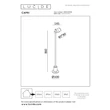 Lucide CAPRI kültéri állólámpa fém, barna, LED, 8W, 280lm, 2700K, IP54 - 33813/08/96