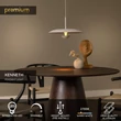 Lucide KENNETH függeszték fém, fehér, LED, 12W, 310lm, 2700K - 41412/40/31