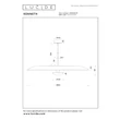 Lucide KENNETH függeszték fém, fehér, LED, 22W, 320lm, 2700K - 41412/80/31