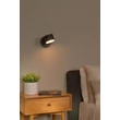 Lucide GIAN fali lámpa fém, fekete, LED, 9W, 200lm, 2700K - 44217/08/30