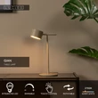 Lucide GIAN asztali lámpa fém, bézs, LED, 9W, 200lm, 2700K - 44517/08/41