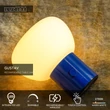 Lucide GUSTAV asztali dekor lámpa fém, üveg, kék, opál, LED, 0.8W, 60lm, 2700K - 44521/01/35