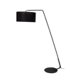 Lucide KELSO állólámpa fém, szövet, fekete, E27, 40W - 44719/81/30