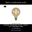 Lucide KELSO állólámpa fém, szövet, fekete, E27, 40W - 44719/81/30