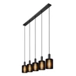 Lucide LAMBRES függeszték fém, fekete, E27, 40W - 45410/05/30