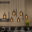 Lucide LAMBRES függeszték fém, fekete, E27+GU10, 40W+35W - 45410/09/30