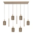 Lucide LAMBRES függeszték fém, bézs, E27+GU10, 40W+35W - 45410/09/41