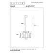 Lucide ROLLO függeszték fém,szövet,üveg,fekete,taupe,E27 - 45491/40/41