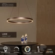 Lucide LIANE függeszték fém, barna, LED, 36W, 1600lm, 2700K-4000K - 46404/80/97