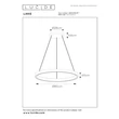 Lucide LIANE függeszték fém, barna, LED, 36W, 1600lm, 2700K-4000K - 46404/80/97
