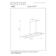 Lucide LIANE függeszték fém, barna, LED, 40W, 1800lm, 2700K-4000K - 46404/99/97