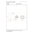 Lucide JOLAN asztali lámpa fém, műanyag, szürke, LED, 3.5W, 90lm, 2700K-5700K - 46619/03/41