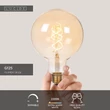 Lucide BULB LED izzó üveg, borostyán, E27, 4.9W, 440lm, 2200K - 49033/95/62