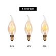 Lucide BULB LED izzó üveg, borostyán, E14, 3W, 190lm, 2200K - 49036/95/62
