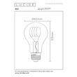 Lucide BULB LED izzó üveg, borostyán, E27, 4.9W, 420lm, 2200K - 49042/95/62