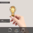 Lucide BULB LED izzó üveg, borostyán, E27, 4.9W, 420lm, 2200K - 49042/95/62