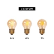 Lucide BULB LED izzó üveg, borostyán, E27, 3W, 190lm, 2200K - 49045/95/62