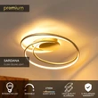 Lucide SARDANA mennyezet lámpa fém, arany, LED, 54W, 3600lm, 2700K - 52100/54/02