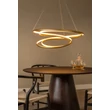 Lucide SARDANA függeszték fém, arany, LED, 74W, 4700lm, 2700K - 52400/74/02