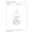 Lucide SARDANA függeszték fém, arany, LED, 74W, 4700lm, 2700K - 52400/74/02