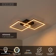 Lucide ARIANNE mennyezet lámpa fém, fekete, LED, 23W, 950lm, 2700K-4000K - 53103/22/30