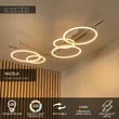 Lucide NICOLA mennyezet lámpa fém, bézs, LED, 37W, 1600lm, 2700K-4000K - 53113/36/41