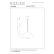 Lucide ANDRES függeszték fém, szövet, krém, E27, 40W - 65405/56/38