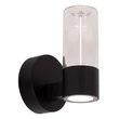 Lucide FILANI kültéri fali lámpa fém, üveg, fekete, áttetsző, LED, 6.5W, 470lm, 2700K, IP54 - 66800/07/30