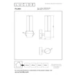 Lucide FILANI kültéri fali lámpa fém, üveg, fekete, áttetsző, LED, 8W, 600lm, 2700K, IP54 - 66800/08/30