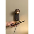Lucide MONTANA fali lámpa fém, fekete, barna, LED, 6.3W, 415lm, 2700K-4000K - 68200/06/96