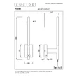 Lucide FINAN fali lámpa fém,műanyag,fekete,opál,LED,2700K,6W,245Lm - 68210/06/30