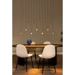 Lucide MONTANA függeszték fém, fekete, szürke, LED, 5.7W, 570lm, 2700K-4000K - 68400/75/15