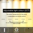 Lucide MONTANA függeszték fém, fekete, barna, LED, 5.7W, 390lm, 2700K-4000K - 68400/92/96