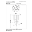 Lucide MONTANA függeszték fém, fekete, barna, LED, 5.7W, 390lm, 2700K-4000K - 68400/92/96