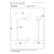 Lucide MONTANA asztali lámpa fém, szürke, LED, 5W, 390lm, 2700K - 68500/05/15