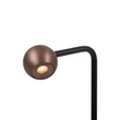 Lucide MONTANA asztali lámpa fém, fekete, barna, LED, 5W, 390lm, 2700K - 68500/05/96