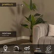 Lucide MONTANA állólámpa fém, szürke, LED, 6.3W, 415lm, 2700K - 68700/05/15