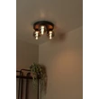Lucide TAMINO mennyezet lámpa fém, üveg, fekete, füstszín, LED, 5.6W, 500lm, 3000K - 74119/15/30