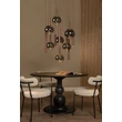Lucide JASMINE függeszték fém, üveg, réz, füstszín, LED, 4.5W, 292lm, 2200K-3300K - 74420/12/65
