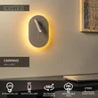 Lucide CARMINO fali lámpa fa, fém, barna, LED, 9.8W+2.8W, 590lm+220lm, 2700K - 77292/12/41
