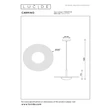 Lucide CARMINO függeszték fém, fa, fekete, barna, LED, 8W, 700lm, 2700K - 77492/07/41